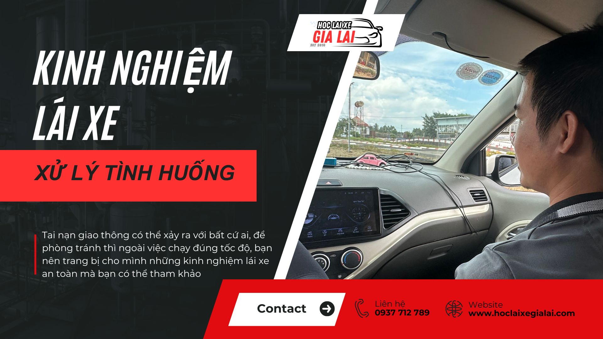 Kinh nghiệm lái xe an toàn và xử lý tốt tình huống cho tài xế