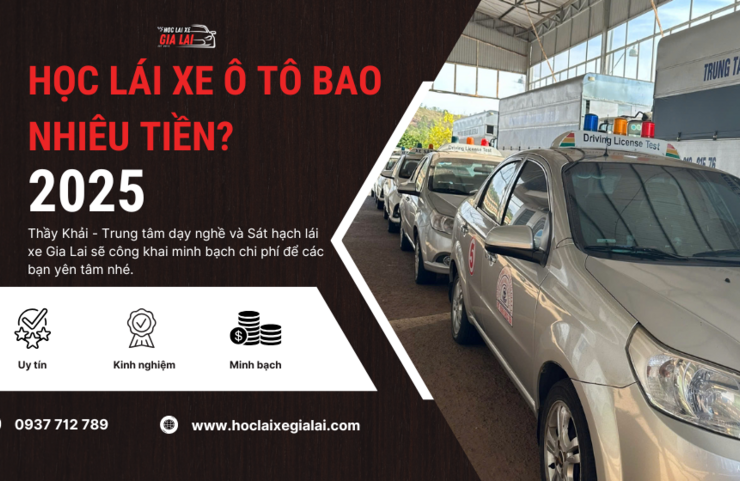 Học lái xe ô tô bao nhiêu tiền, giá học bằng lái xe ô tô hạng B và C năm 2025